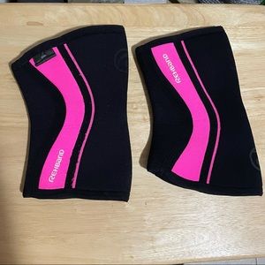 Rehband pink knee sleeves
